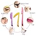Limo Eyebrow Razor, Facial Hair Trimmer, 3 Pcs - Purple+Yellow+Pink, Women's Sensitive Skin, Adults