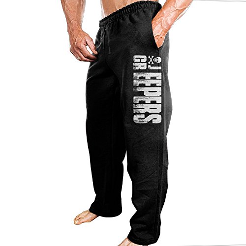 TONGY Men Horror Films Jeepers Creepers 3 Soft Mountain Climbing Classic Sweatpants Leisure Wear Size L Black