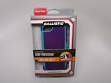Ballistic SG0926-M015 Screen Guard Casefor iPhone 5 - 1 Pack - Retail Packaging - Purple/Teal