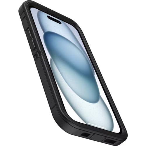 OtterBox iPhone 16e (Only) - Defender Series Case - Black - Screenless - Rugged & Durable - with Port Protection - Holster Clip Includes - Microbial Defense Protection