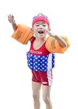 Topsung Inflatable Arm Bands Floatation Sleeves Water Wings Swimming Arm Floats for Children and Adults