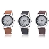 Womens Quartz Watches COOKI Clearance Analog Female Watches on Sale Comfortable Leather Lady Watches-H74