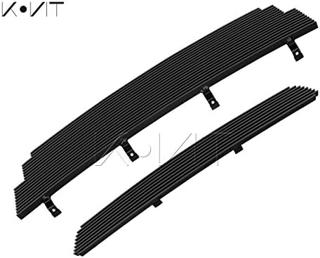 Kovit 01-03 Ford Ranger Edge 4 WD Replacement Style Combo Billet Grille Grill 2-pc Set-Black #320025025L