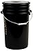 Hudson Exchange Premium 7 Gallon Bucket with Lid, HDPE, Black