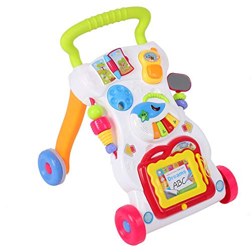 Electric Baby Walker, Multifunction Trolley Walker Kid Early Learning