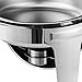 Happybuy 2 Packs Stainless Steel Chafing Dish 6 Quart Round Chafer Roll Top Chafer for Catering Buffet Warmer Set with Pans and Fuel Holders (Chafing Dish Roll Top 6qt)