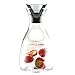 60oz Borosilicate Glass Carafe - Water Bottle with Drip-Free Lid by Comfify - Glass Carafe Pitcher for Hot & Chilled Beverages w/Stainless Steel Lid, Pitcher for Iced Tea, Juices, Water & More