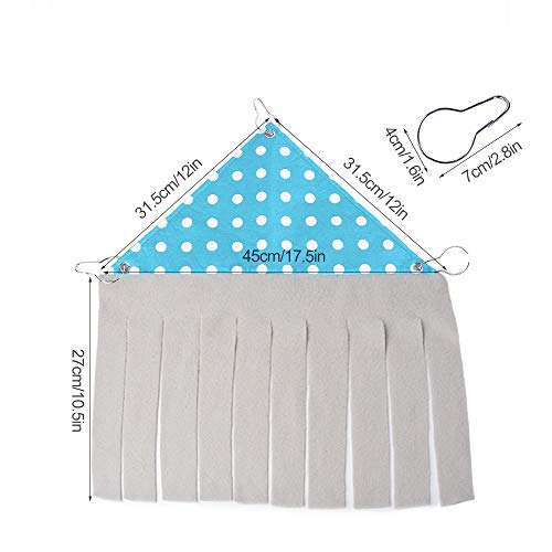 Guinea Pig Hideout Hideaway, Corner Fleece Small Animal Hideout Hide Out for Guinea Pig Chinchilla Rabbit Bunny Rat Hedgehog Squirrel Ferret and Other Small Pet House Hut Nest Toy Cage Accessories