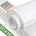 HTV Iron on Vinyl 12 inch x15 Feet Roll by CAREGY Easy to Cut & Weed Iron on Heat Transfer Vinyl DIY Heat Press Design for T-Shirts Glossy White