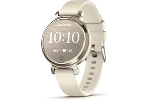Garmin Lily 2, Small and Stylish Smartwatch, Hidden Display, Patterned Lens, Up to 5 Days Battery Life, Coconut