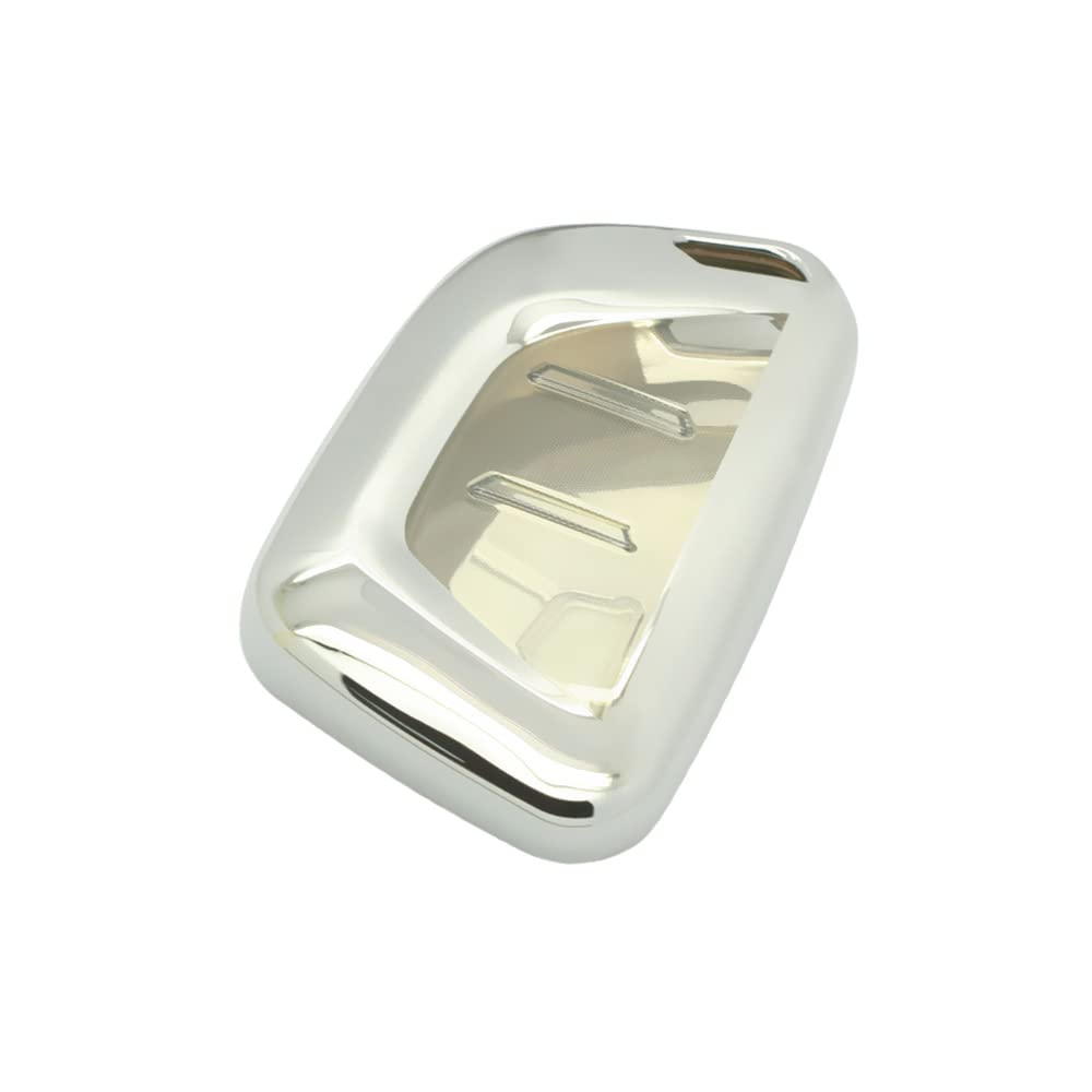 BROVACS Soft TPU Case Shell Cover Protector Holder Compatible with CADILLAC CT4 CT5 Smart Remote Key Fob 5 6 Button SV9770 Silver