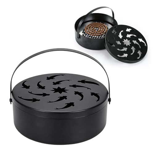 CGECGE Mosquito Coil Holder Portable Iron Handle