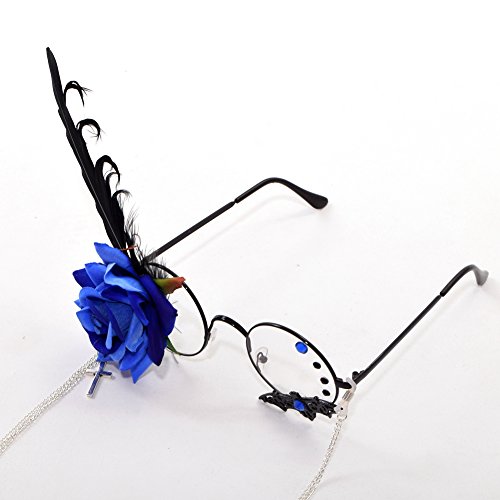 BLESSUME Unisex Steampunk Glasses with Lens