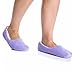 Zegee Womens Fuzzy Indoor Soft Sock Slippers Non-Slip Sole Cozy Warm Slip-On House Bedroom Slippers (M 7-8, Purple)