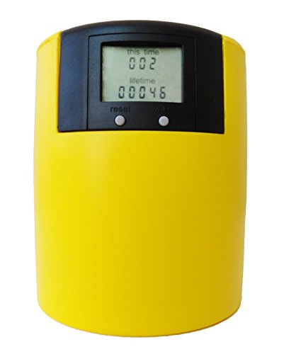 Bevometer - The Only Can Holder That Counts - Yellow/Black, Can Cooler, Beverage Insulator - //coolthings.us