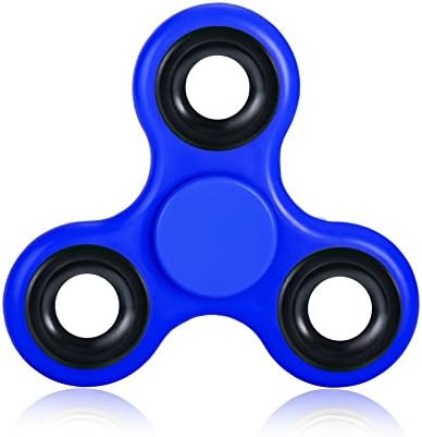 High Grade Fidget Spinner Equpped with Stainless Steel Bearing - High Grade Stress Relief Fidget Toy (Blue)