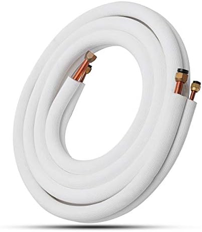 1/2/3m Insulated Copper Pipe Split Line 5/8'' 3/8'' Air Conditioner Pipes Fittings Pair Coil Tube - 1M