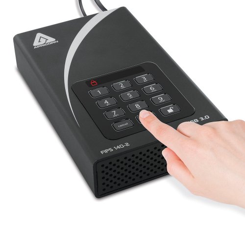 Apricorn ADT-3PL256F-10TB Aegis Padlock FIPS Validated USB 3.0 256-bit Hardware Encrypted Drive
