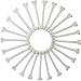 Zonon 24 Pcs Plastic Bones Halloween Mini Plastic Skeleton Bones White Halloween Simulative Human Costume Bone for Party Favor Decoration Supplies Accessories
