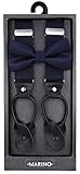 Marino Mens Elastic Fashion Suspenders 1.25
