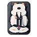StoHua Infant Head Body Support with Organic Cotton, Newborn Baby Stroller Car Seat Insert, 2-in-1 Reversible, Used in Bassinet Stroller and Bouncer seat