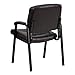 Flash Furniture Haeger LeatherSoft Tufted Executive Reception Chair with Padded Armrests, Upholstered Side Chair for Living Room or Office, Brown