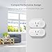 Smart Plug Wifi Outlet Compatible With Alexa, Echo, Google Home and IFTTT, Teckin Mini Smart Socket with Energy Monitoring and Timer Function, No Hub Required, 16A (1 pack)