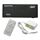Optimal Shop HDMI Switch 5 in 1 out with IR Wireless remote control and AC Power Adapter,HDMI V1.4 Supports 4K x 2K Full HD 3D 1080P