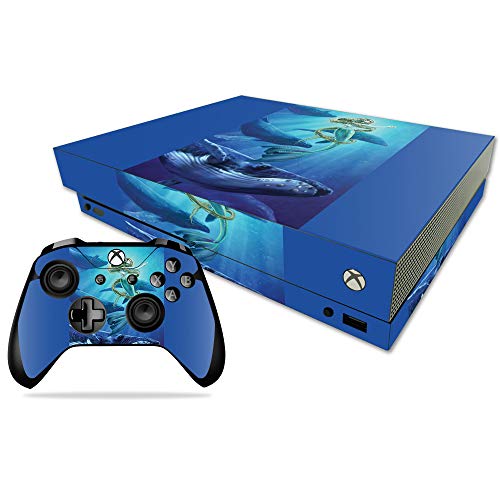 MightySkins Skin Compatible with Microsoft Xbox One X - Ocean Song | Protective…