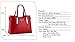 JZOEOEU Women's PU Leather Shoulder Bags Top-Handle Handbag Tote Bag Simple Purse Fashion Cross Body Bag,Red SILI