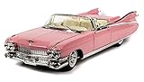 Maisto 1959 Cadillac Eldorado Biarritz Convertible, Pink Premiere 36813-1/18 Scale Diecast Model Toy Car