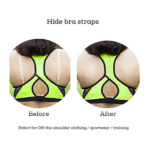 Bra Strap Clips Conceal Straps for Cleavage Control - 6 Piece (Round-Shape, UN)