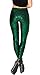 Alaroo Halloween Shiny Fish Scale Mermaid Leggings for Women Pants S-4XL