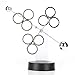 Walfront Art Perpetual Motion,Electronic Perpetual Motion Physics Science Revolving Celestial Model Kinetic Art Craft Desk Decoration