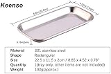 Keenso Stainless Steel Medical Surgical Tray 8.85x4.52" Professional Kidney view 2