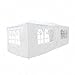 SUNCOO Canopy Party Wedding Tent Heavy Duty Gazebo Pavilion Cater Outdoor Event 10'x20'