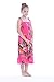 Girl Elastic Ruffle Hawaiian Luau Dress in Hot Pink 12