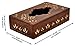 Sale on Best Rated Tissue Box Holder / Cover - SouvNear Rectangular Brown Wood Kleenex Box Cover Tissue Paper Dispenser Pack of 85 Tissues for Bathroom Vanity