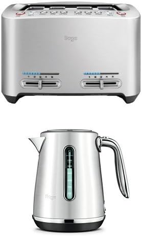 Sage the Smart 4-Slice Toast and the Soft Top Luxe Kettle Bundle