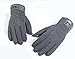 FAPIZI Winter Mens Full Finger Smartphone Touch Screen Cashmere Gloves Mittens (Gray)