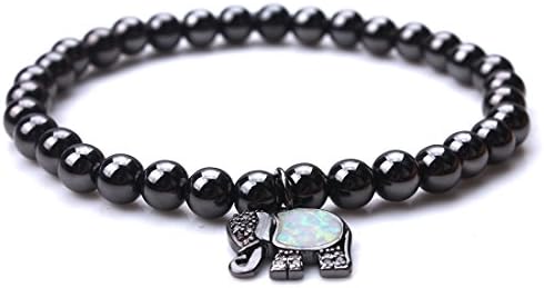 MEIBEADS Synthetic Opal Elephant Women Bracelet Chain Wrist Bracelets for Women Girls Jewelry Gifts