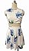 Fancyinn® Women 2 Pieces Set Dress Floral Print Top and Short Skirt