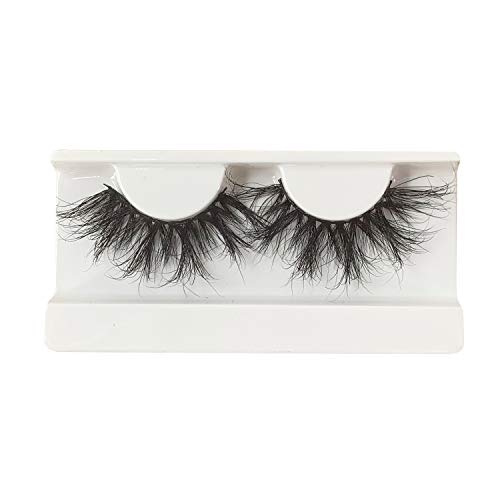 ACROWN 25mm Mink 3D Lashes Long Volume Mink Eyelashes False Strip Eyelashes 3 Pack - Thumbnail 5
