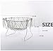 Frying Colander Oil 10 inch Chef Basket Strainer Stainless Steel Foldable Strainer Steam Rinse Strain French Deep Fry Food Colander Steamer w/ Handle French Wire Kitchen Cooking Tool & eBook