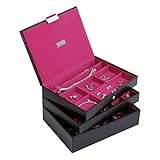 Stackers Black Classic Jewelry Box - Set of 3