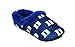 DUK11-3 - Duke Blue Devils - Large - Happy Feet Mens and Womens Chevron Slip On Slippers
