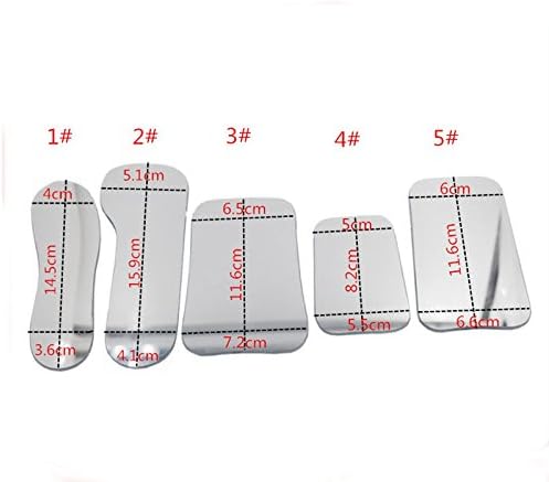 5pcs/set Dental Orthodontic Photographic Glass Mirror Rhodium Occlusal 2-Side