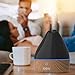 Pure Enrichment PureSpa Natural Aromatherapy Oil Diffuser (Black) - Ultrasonic Air Deodorizer with 200ml Water Tank, Wood-Grain Accents, Soft Color-Changing Lights, and Auto Safety Shut-Off