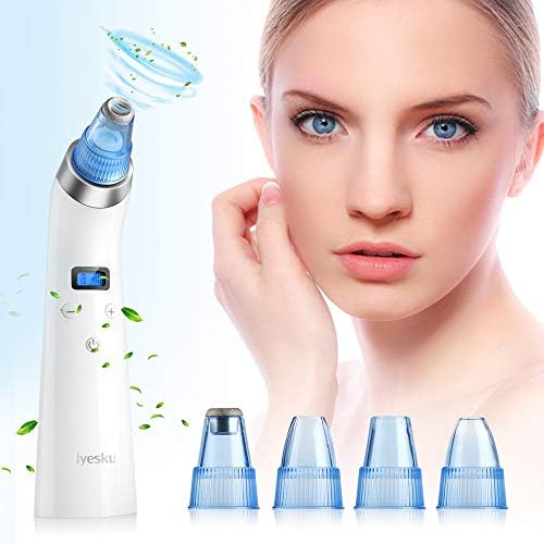 Blackhead Remover Vacuum, Facial Pore Cleanser for Stubborn Blackheads USB Rechargeable Blackhead Sucker Electric Skin Cleanser Blackhead Extractor Tool Skin Pore (Blue)