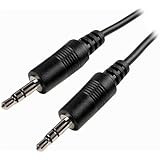 Cables Unlimited AUD-1100-25 3.5 mm 25 feet Male to Male Stereo Cable - Black